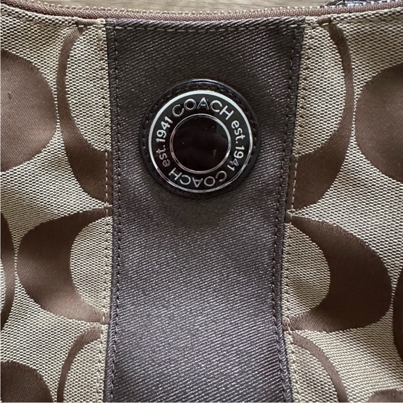 Coach logo canvas bag with dust bag - Picture 5 of 17